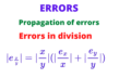 ERRORS